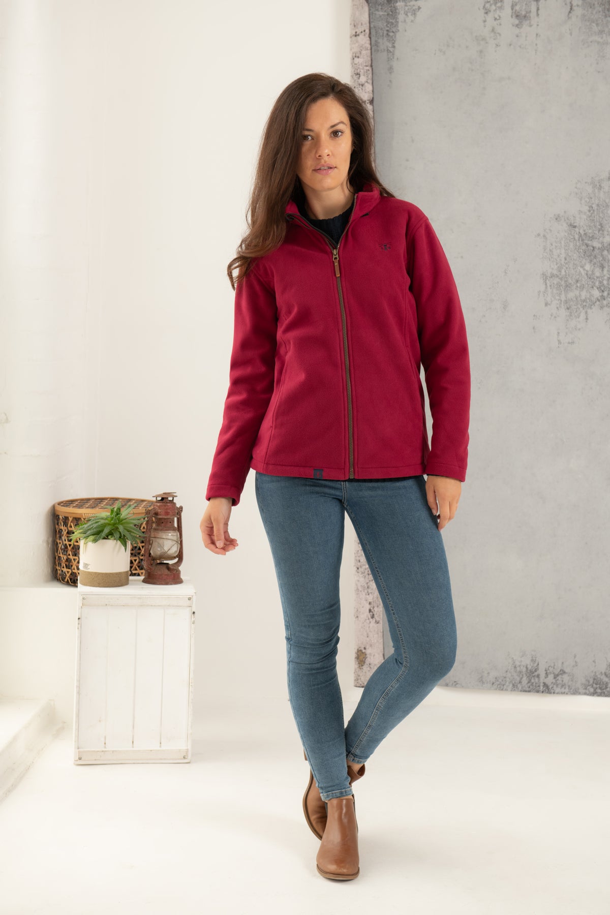 Ashby Ladies Waterproof Fleece - Berry