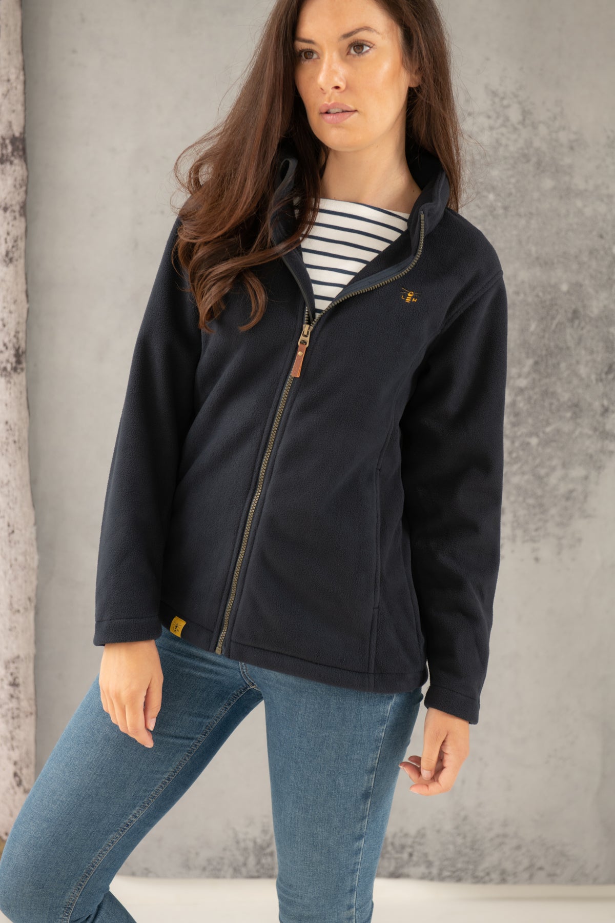 Ashby Ladies Waterproof Fleece - Dark Navy