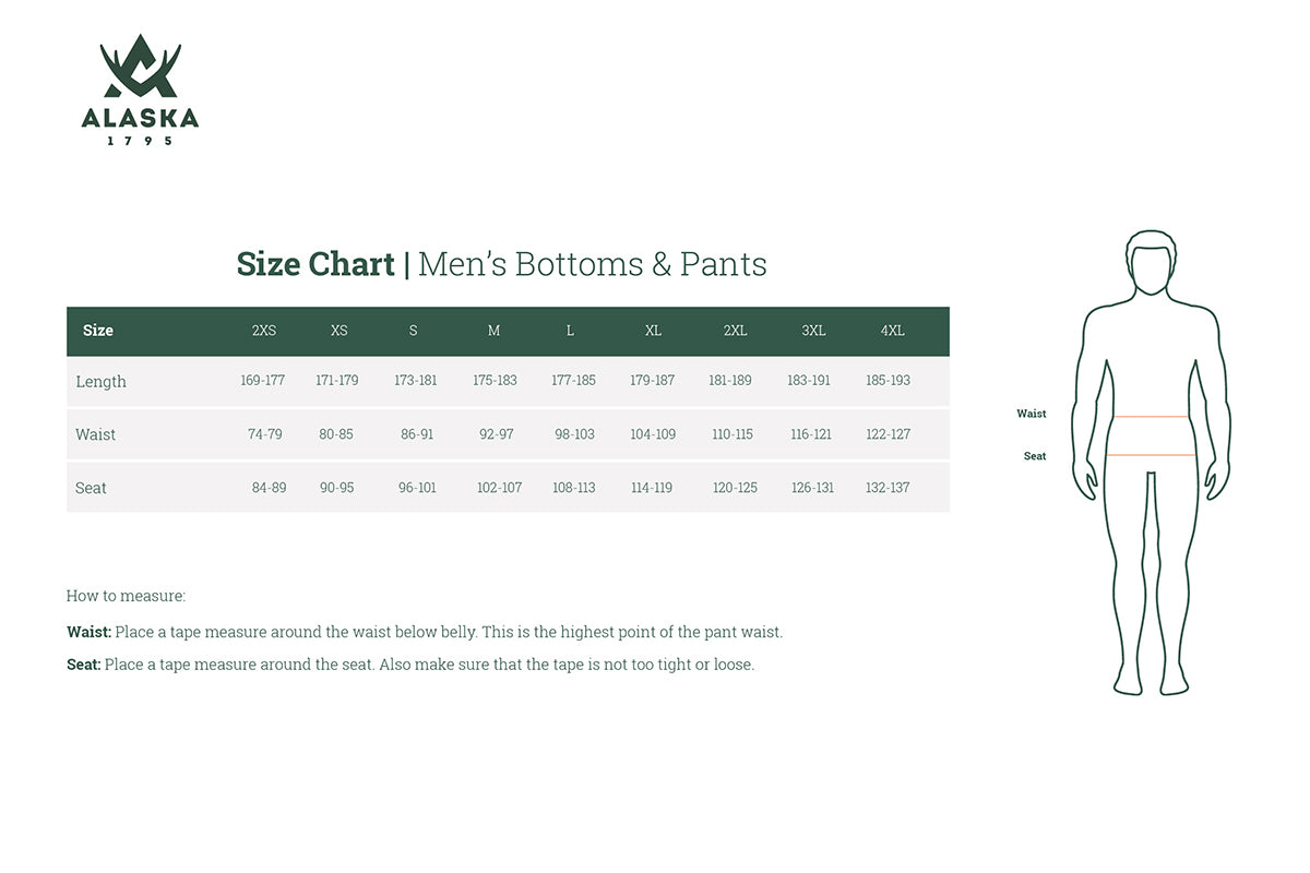 Alaska Merino Men's Mid Layer Bottom, Hunter Green