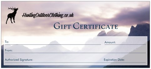 Hunting Outdoor Clothing Gift Card