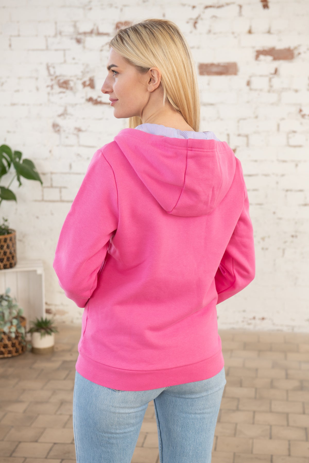 Strand Cotton Rich Brushed Jersey - Azalea Pink